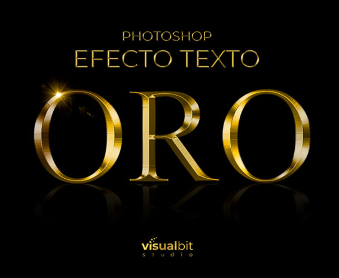 Photoshop Efecto Texto Oro