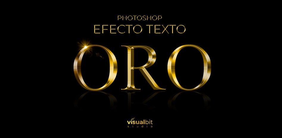 Photoshop Efecto Texto Oro tutorial