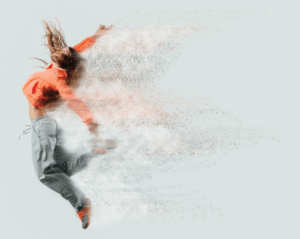 Efecto desintegrar imagen con Photoshop en muchas partículas